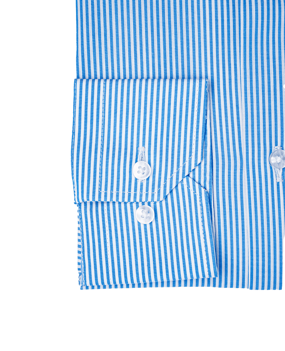 CAMICIA UOMO REGULAR FIT COLLO FRANCESE Popeline Bacchettino Bianco Azzurro