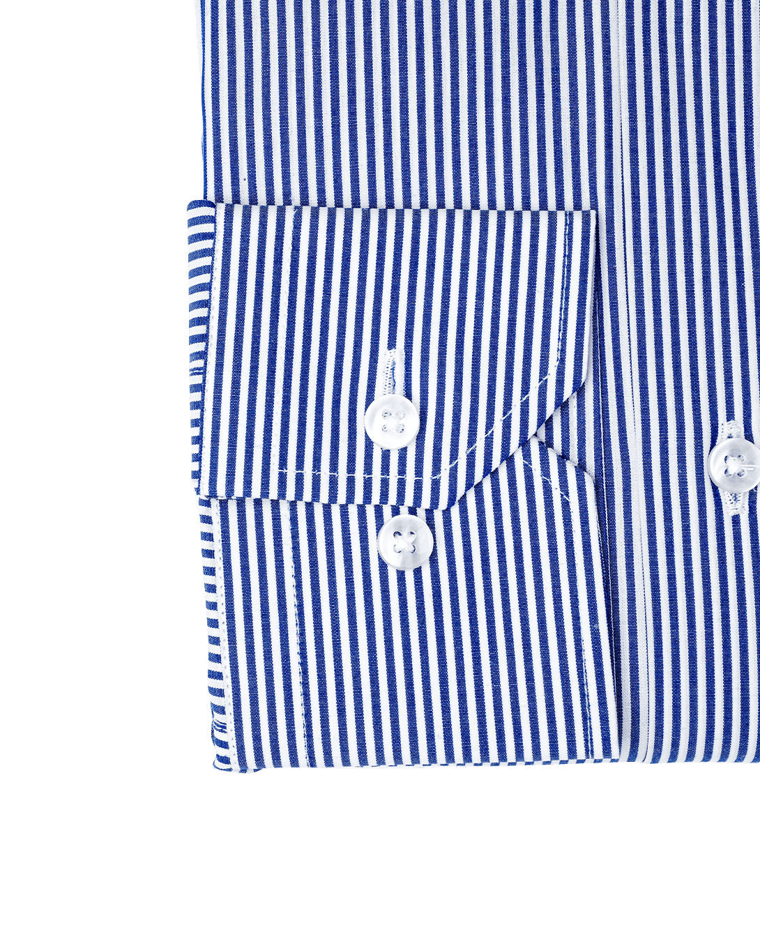 CAMICIA UOMO REGULAR FIT COLLO BOTTON DOWN Popeline Bacchettino BIanco Blu