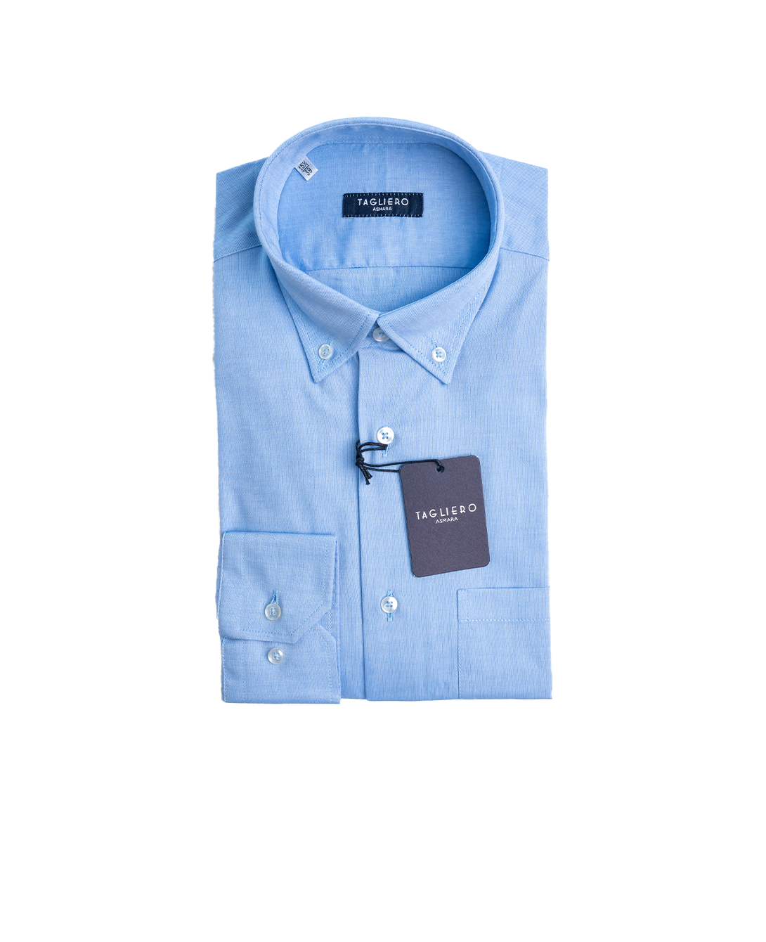 REGULAR FIT BOTTON DOWN MAN SHIRT Light Blue Pin Point