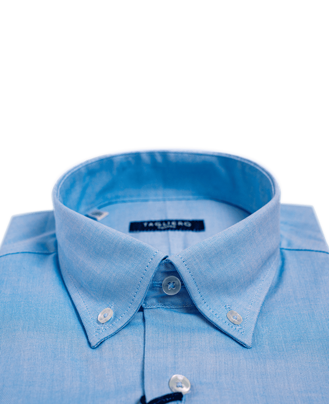 CAMICIA UOMO REGULAR FIT COLLO BOTTON DOWN Pin Point Azzurro