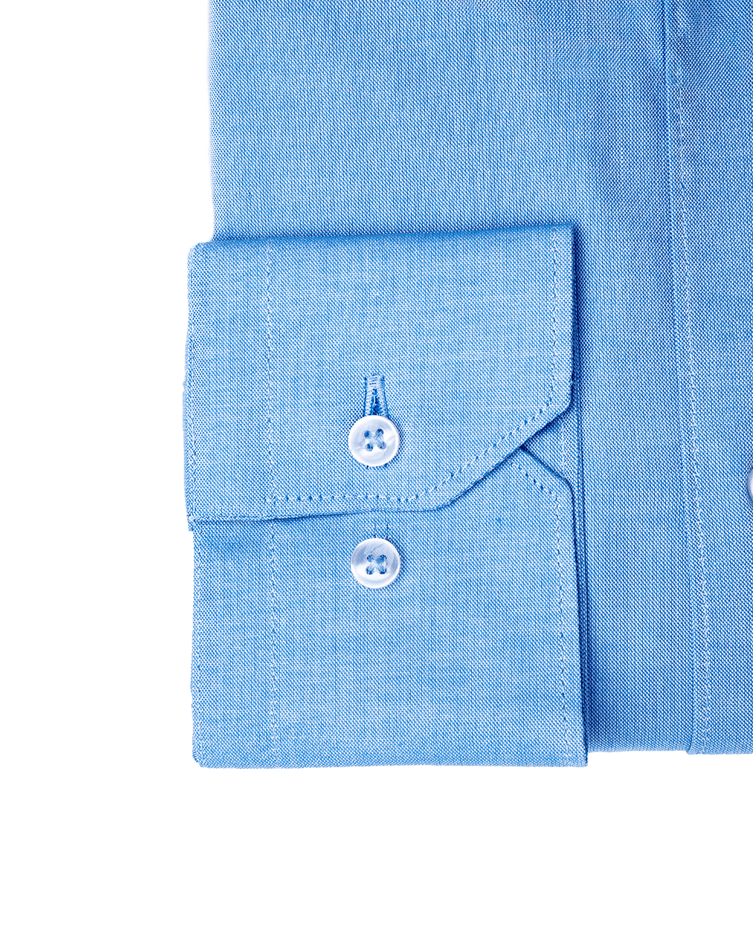 CAMICIA UOMO SLIM FIT COLLO FRANCESE Twill Azzurro