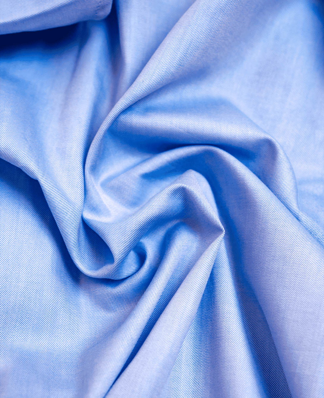 CAMICIA UOMO SLIM FIT COLLO FRANCESE Twill Azzurro