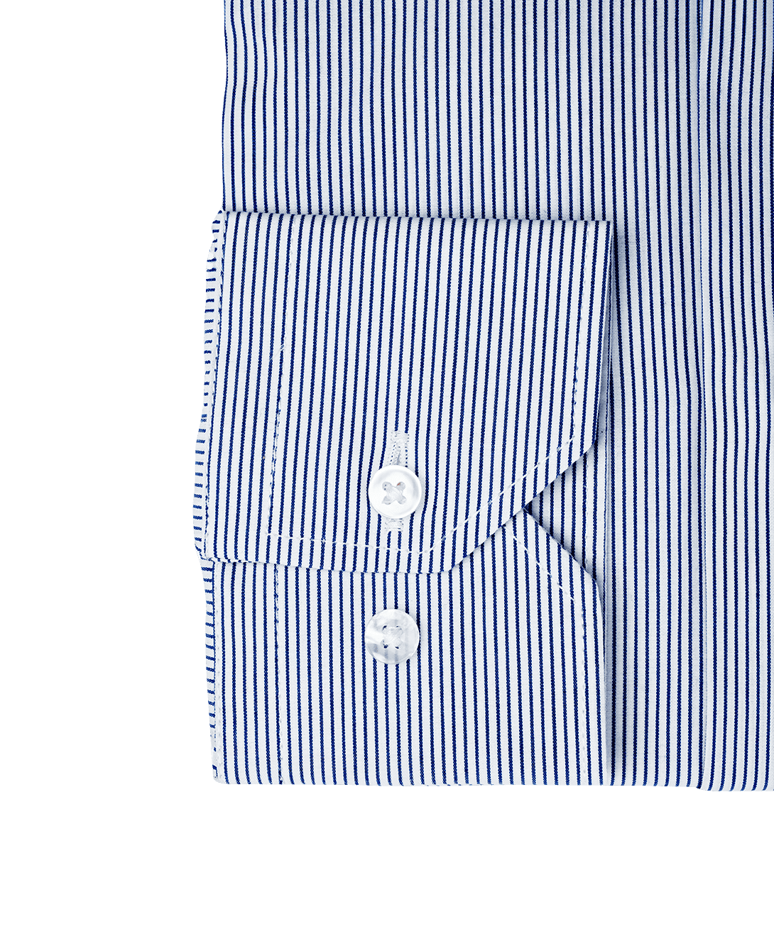 CAMICIA UOMO REGULAR FIT COLLO BOTTON DOWN Popeline Millerighe Blu