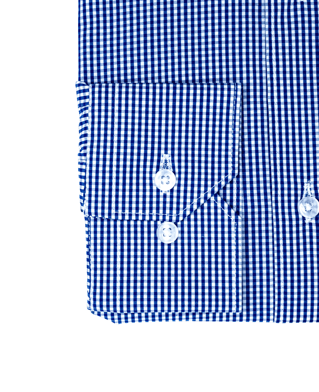 SLIM FIT FRENCH COLLAR MAN SHIRT Blue Micro Vichy Popeline
