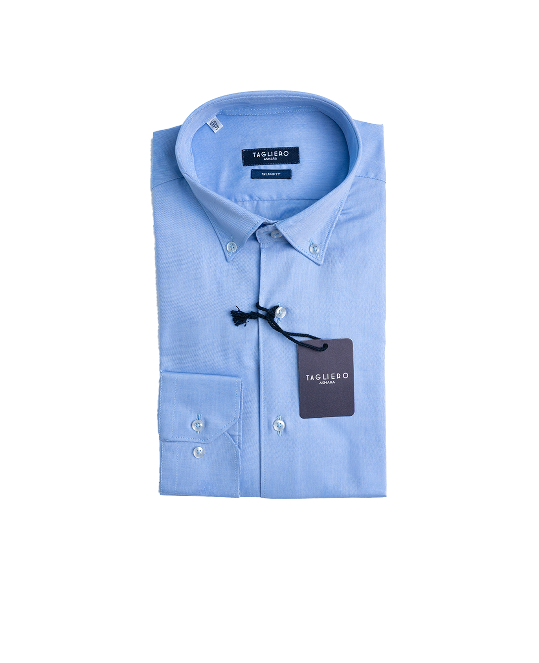 SLIM FIT BOTTON DOWN MAN SHIRT Light Blue Twill