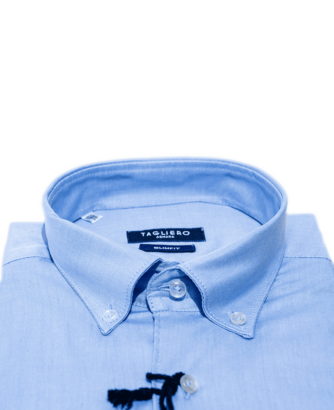 SLIM FIT BOTTON DOWN MAN SHIRT Light Blue Twill