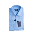 CAMICIA UOMO SLIM FIT COLLO FRANCESE Pin Point Azzurro