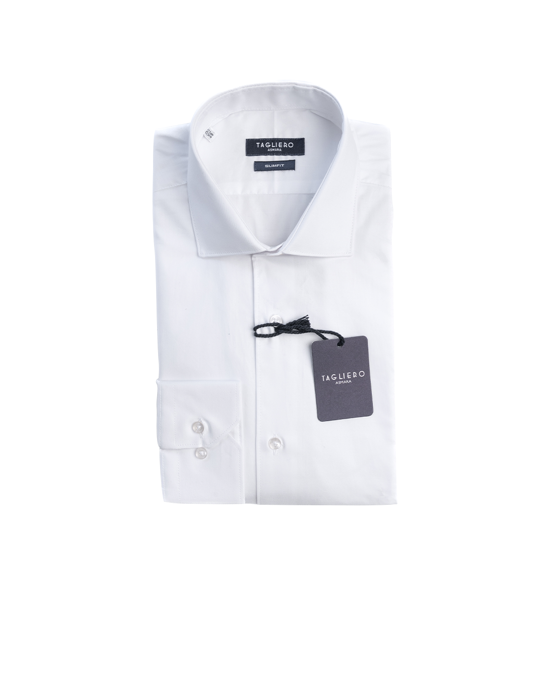 CAMICIA UOMO SLIM FIT COLLO FRANCESE Twill Bianco