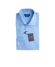SLIM FIT FRENCH COLLAR MAN SHIRT Light Blue Royal Oxford