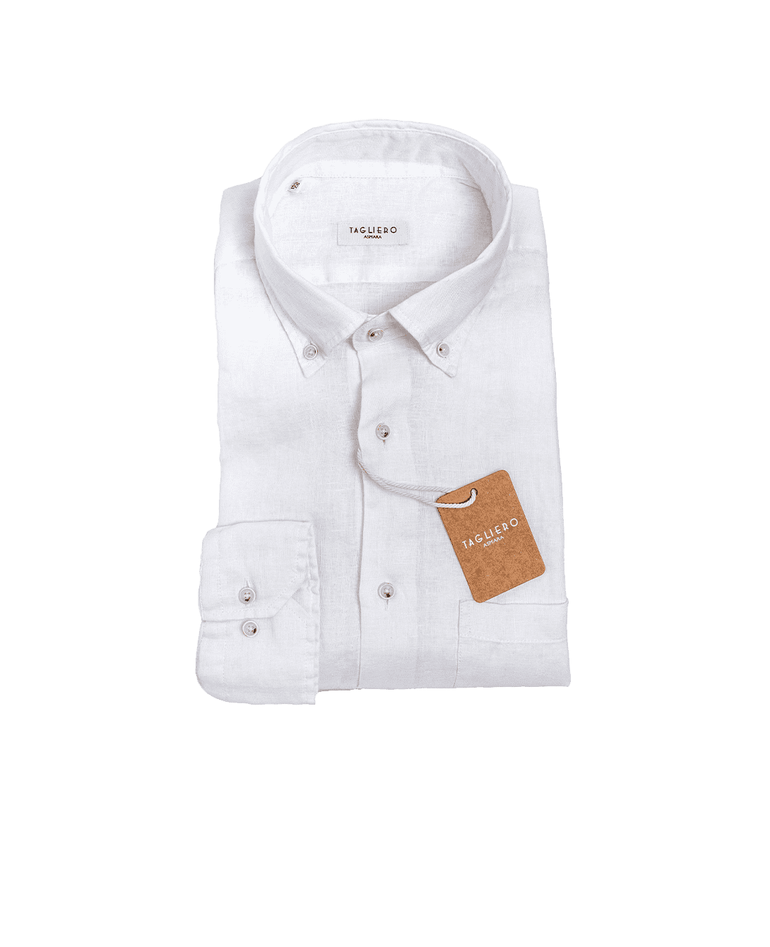 CAMICIA UOMO REGULAR FIT COLLO BOTTON DOWN Lino Bianco