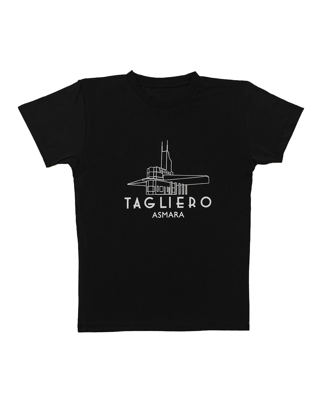 TAGLIERO PRINT T-SHIRT Black