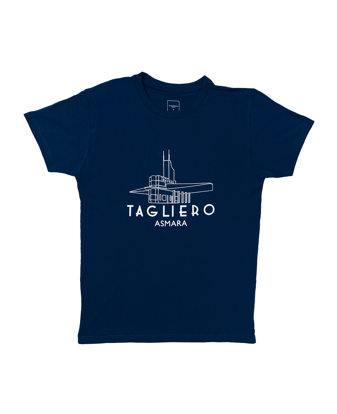 T-SHIRT STAMPA TAGLIERO Blu navy